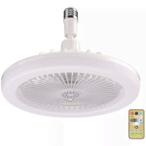 Ventilador Mini E27 Con Luz LED