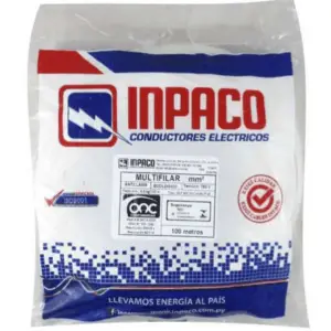 Cable Multifilar 10mm² Inpaco Rollo 100 Metros