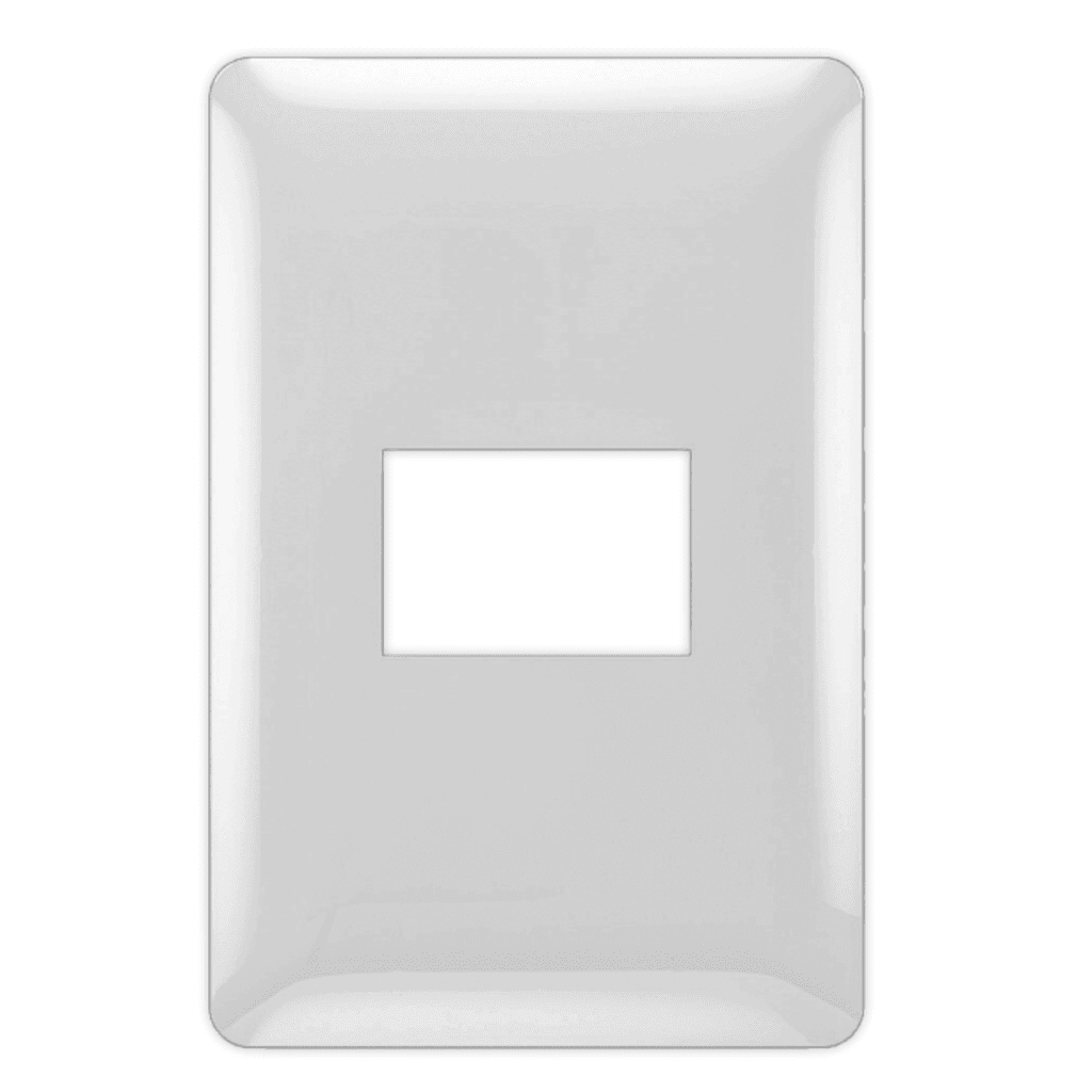 Placa Embutido Alpes Curve Blanco Elektron