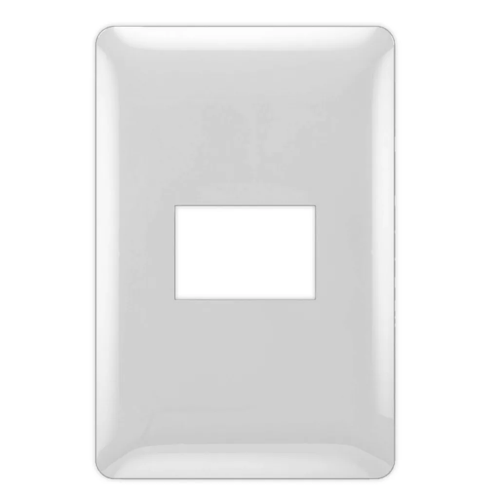 Placa Embutido Alpes Curve Blanco Elektron