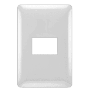 Placa Embutido Alpes Curve Blanco Elektron