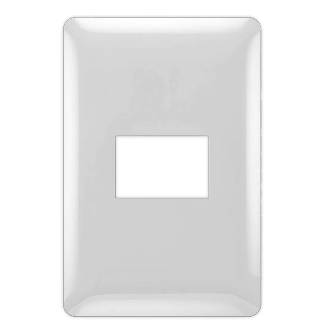 Placa Embutido Alpes Curve Blanco Elektron
