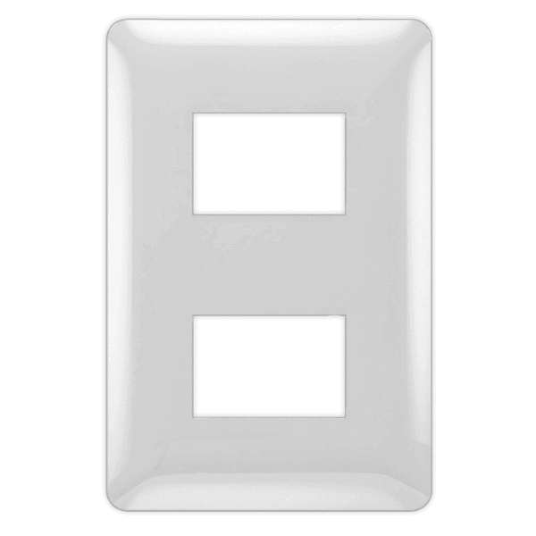 Placa Embutido Alpes Curve Blanco Elektron - Imagen 3