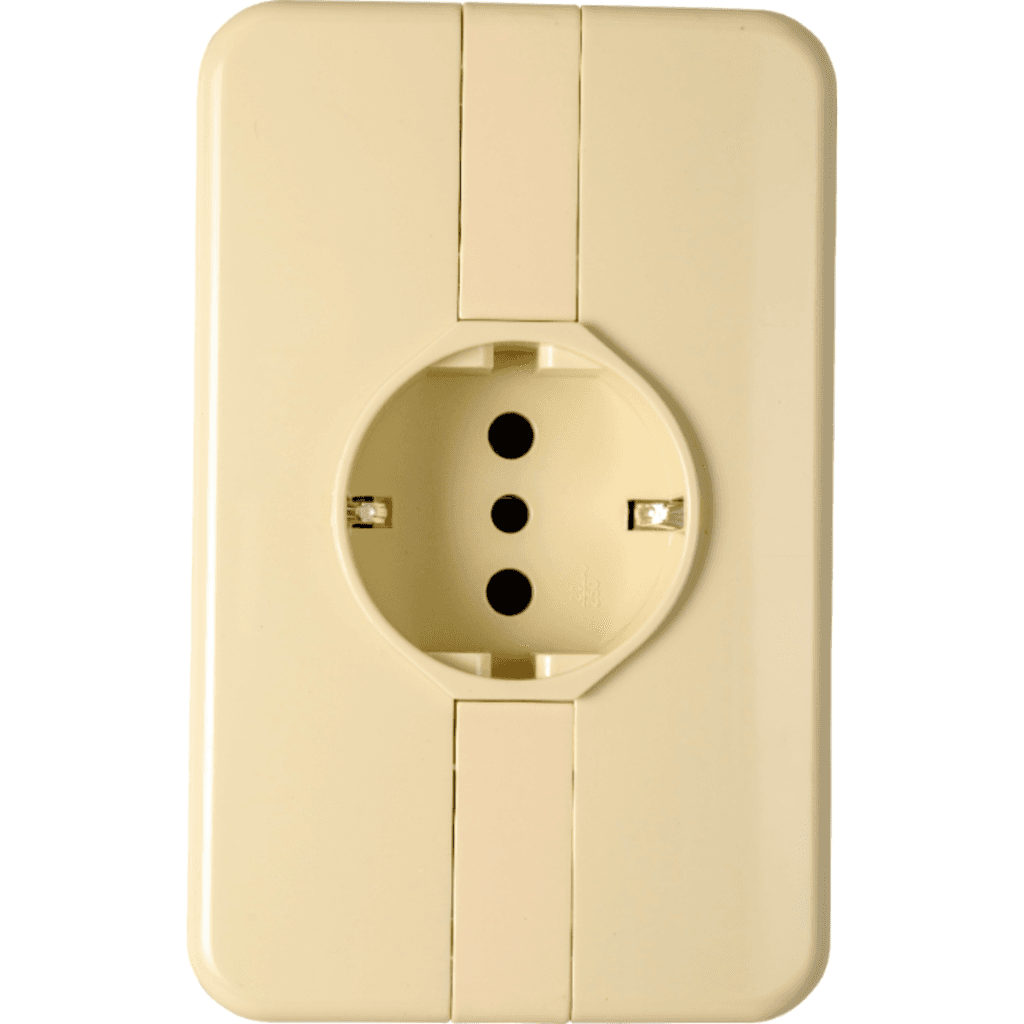 Toma Schuko Con Placa Embutido Classic Elektron