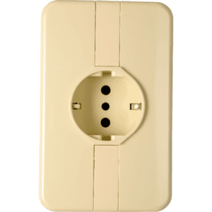 Toma Schuko Con Placa Embutido Classic Elektron