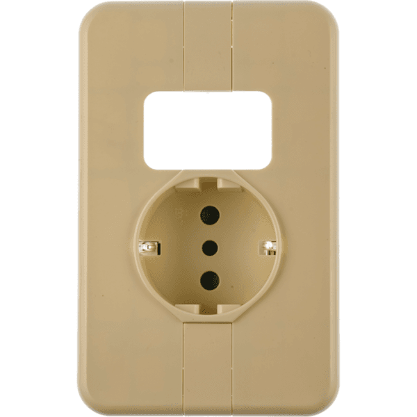 Toma Schuko Con Placa Embutido Classic Elektron - Imagen 2