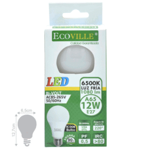 Lámpara Bulbo LED 12w E27 Ecoville