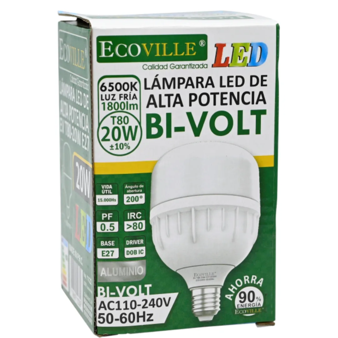 Lámpara Bulbo LED 20w E27 Ecoville
