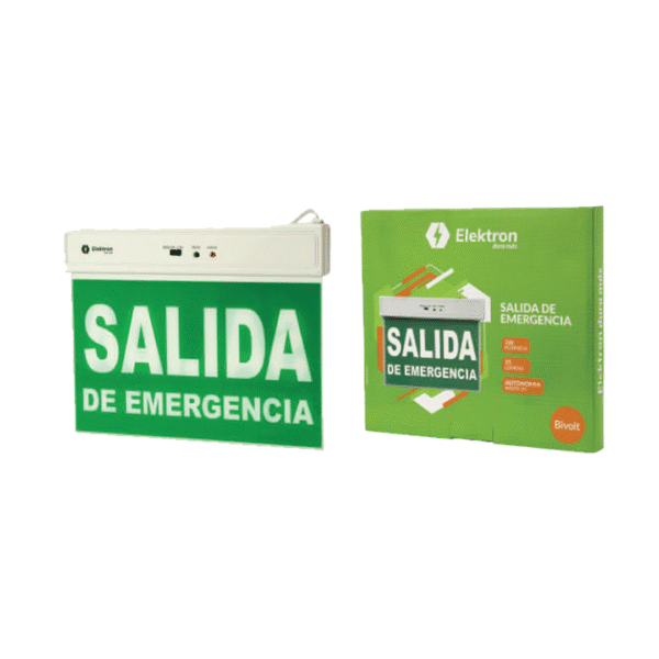 Cartel LED Señalizador Salida de Emergencia Elektron
