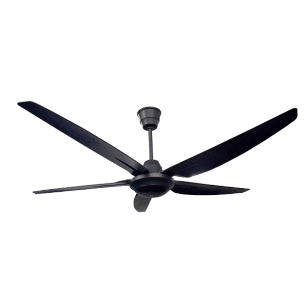 Ventilador de Techo 5 Aspas Negro con Control Elektron