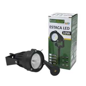 Estaca LED 10W Negro Ecoville