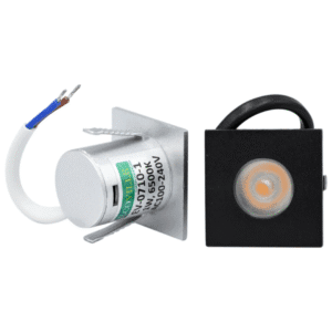 Mini Spot Embutido Cuadrado 1w Ecoville